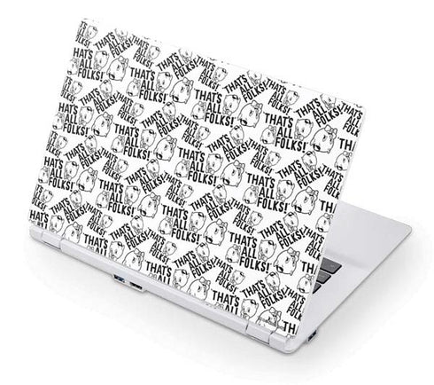 Looney Tunes Porky Pig Black and White Acer Chromebook Skin